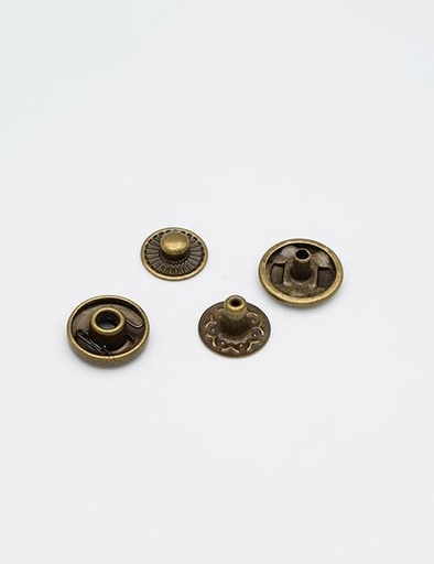 [TE002] 19L(12MM), Snap Buttons, Brass, TE002